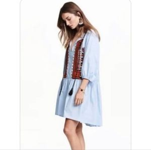 H&M Boho Embroidery Dress
